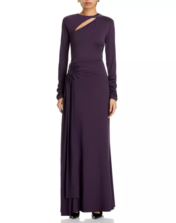 Victoria Beckham Long Sleeve Jersey Gown MSRP $1490