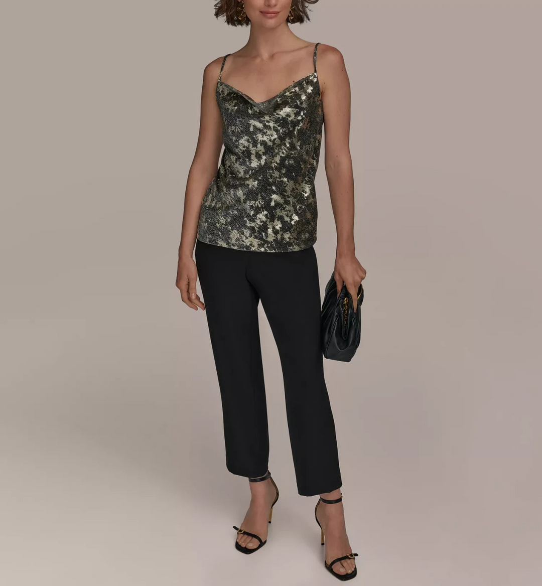 Donna Karan New York Women's Metallic Strappy Camisole MSRP $79