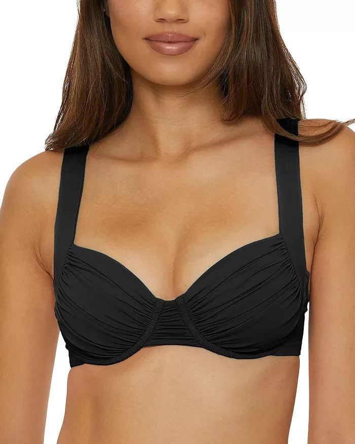 BECCA® by Rebecca Virtue Color Code Multi Way Underwire Bikini Bra Top MSRP $88