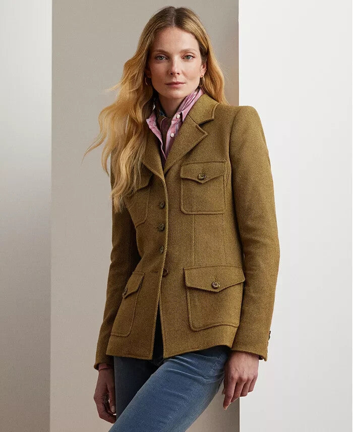 Lauren Ralph Lauren Women's Twill Blazer MSRP $425