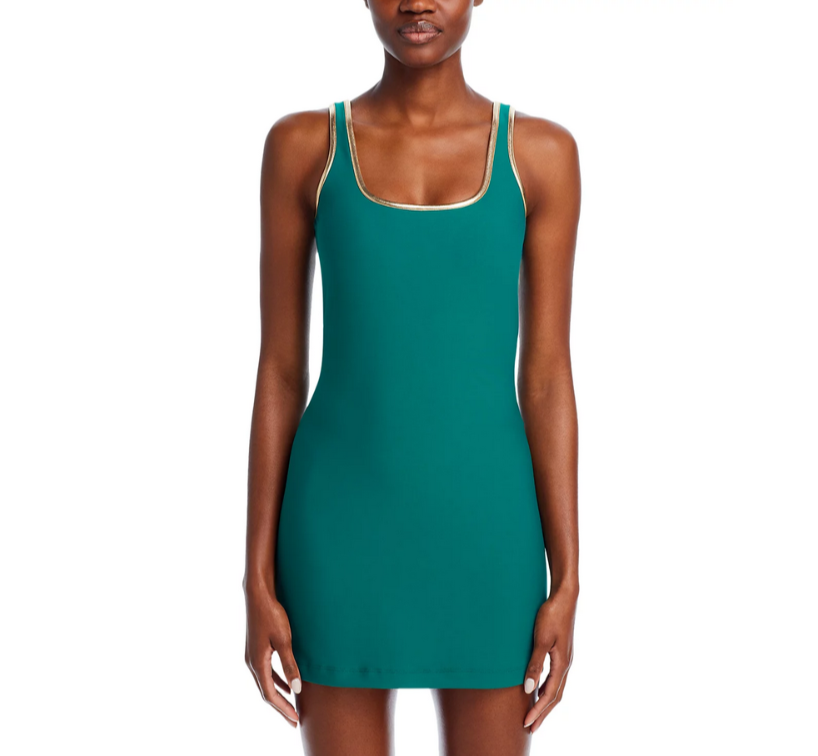 AQUA Athletic x Venus Williams Square Neck Mini Dress MSRP $88