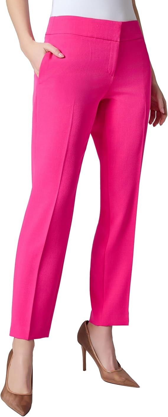 Kasper Stretch Crepe Slim Leg Pants MSRP $79