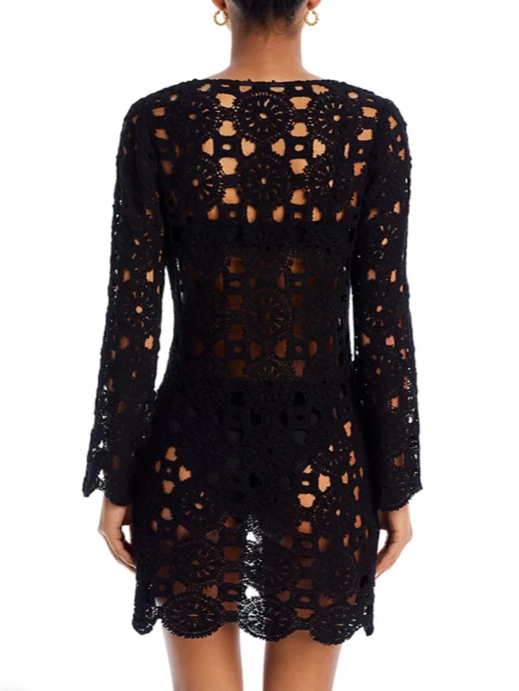 Aqua Swim Crochet Cover up Dress MSRP $98