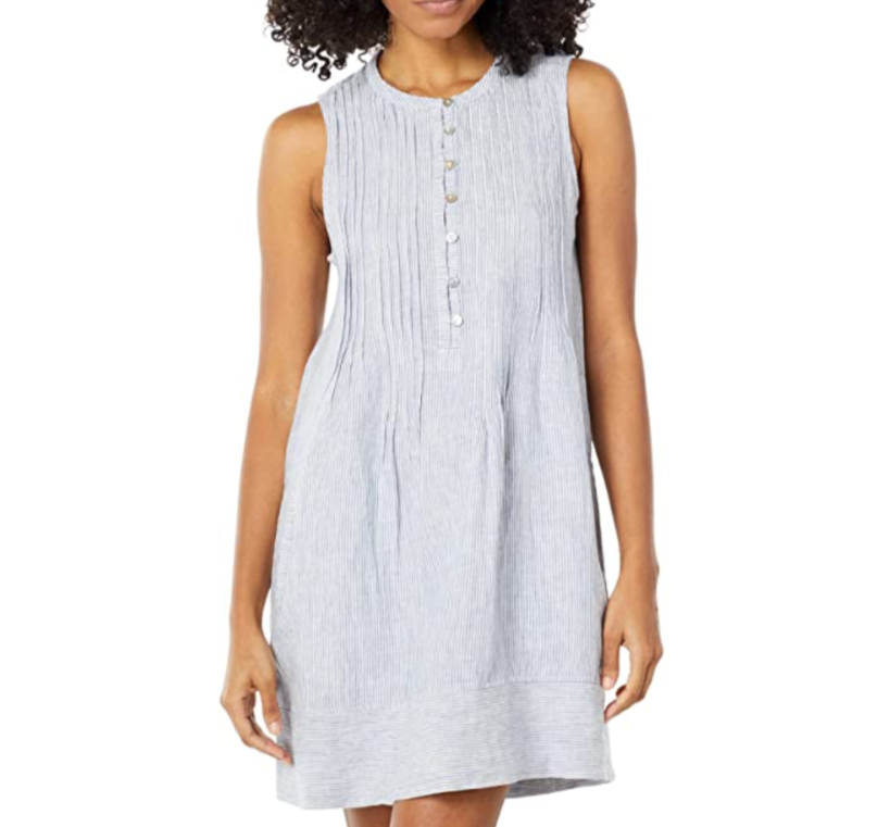 Faherty Isha Linen Mini Dress MSRP $178