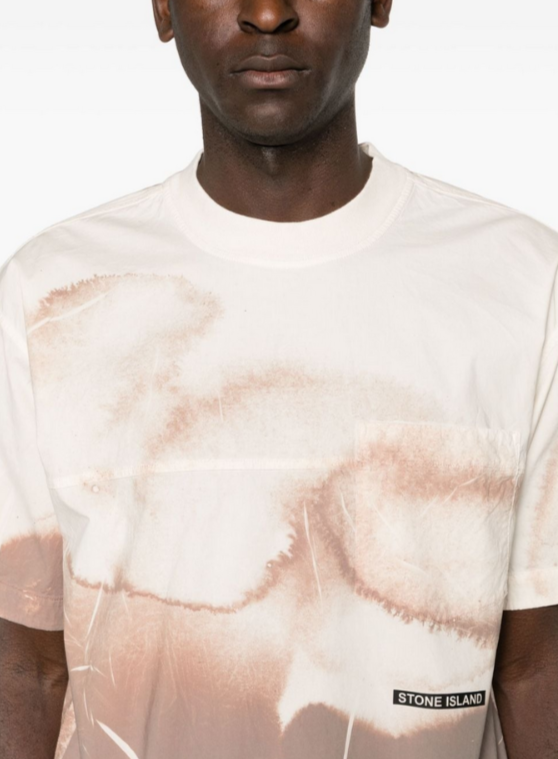 Stone Island Abstract Logo-Print T-shirt MSRP $460