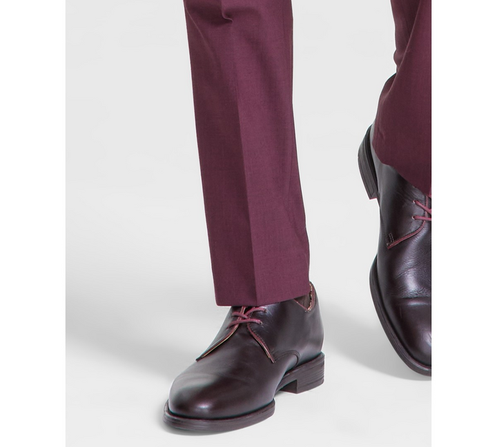 Bar III Men's Skinny-Fit Burgundy Wool Blend Suit Pants MSRP $175