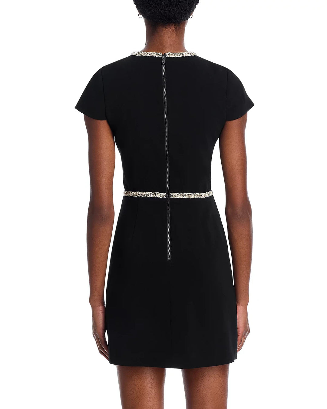 Alice and Olivia Sophie Embellished Cap Sleeve Mini Dress MSRP $595