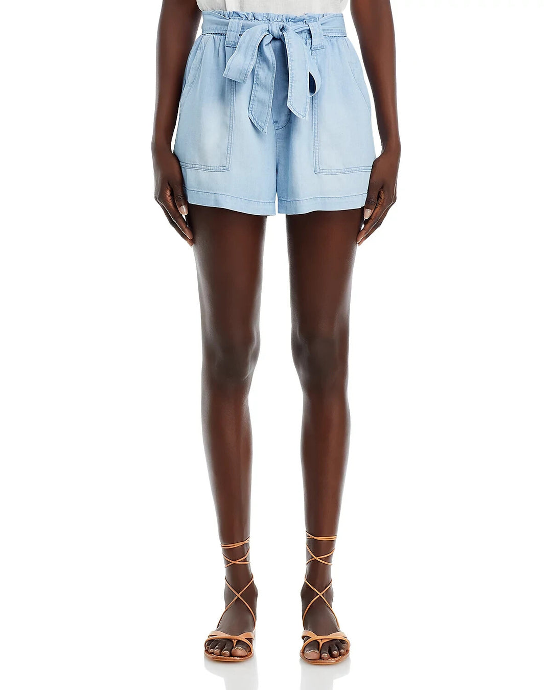Bella Dahl Chambray Utility Shorts MSRP $119