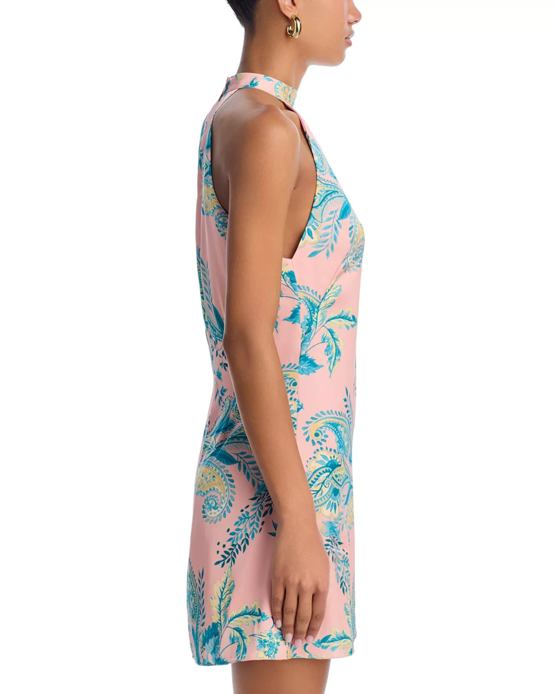 Hemant and Nandita Printed Halter Mini Dress MSRP $348