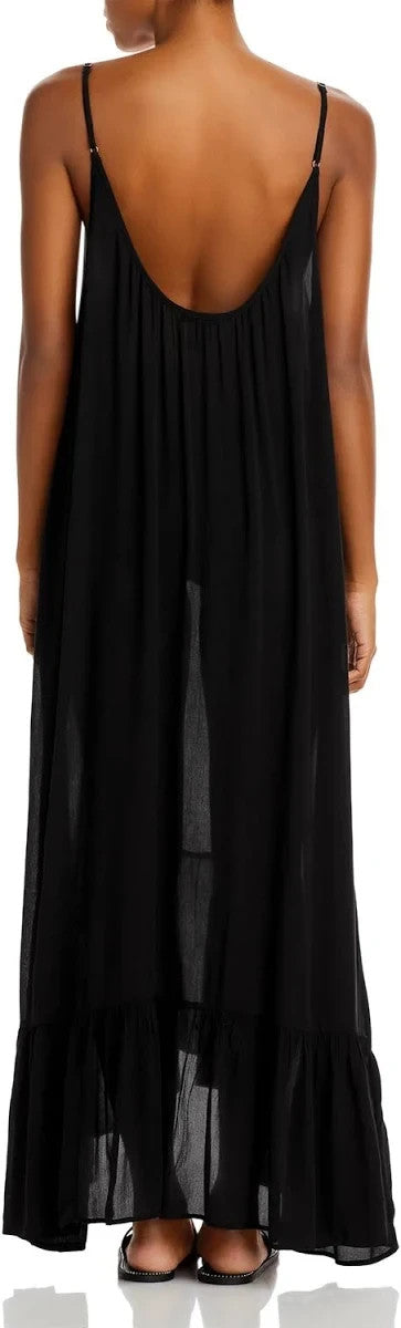 Aqua Women's Swim Maxi Dress Cover-Up MSRP $98