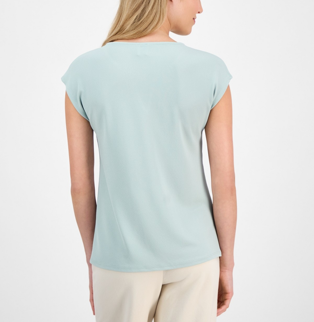 Anne Klein Embellished Keyhole Top MSRP $59