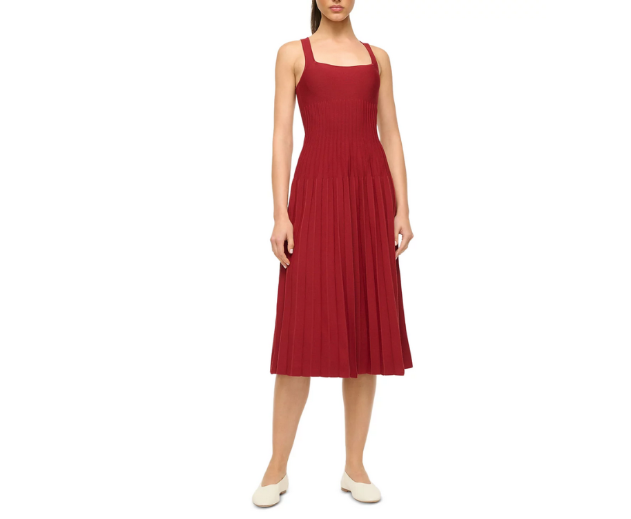 STAUD Ellison Midi Dress MSRP $295