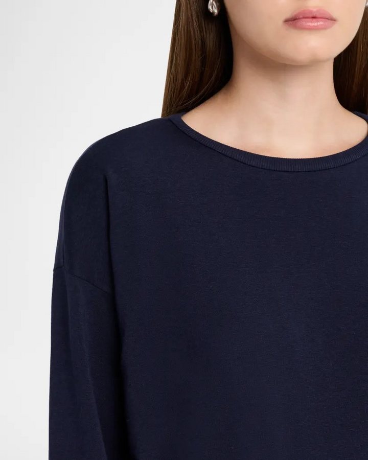 Eileen Fisher Round Neck Cropped Box Top MSRP $138