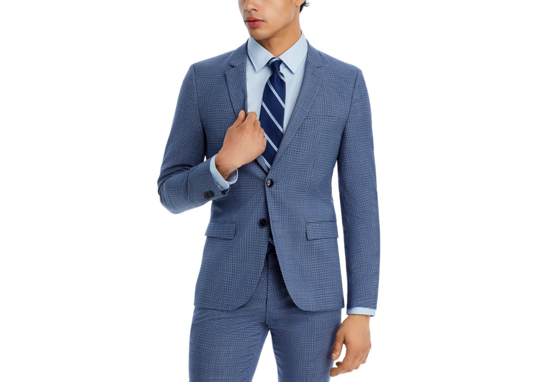 HUGO Arti Mini Check Suit Jacket MSRP $495