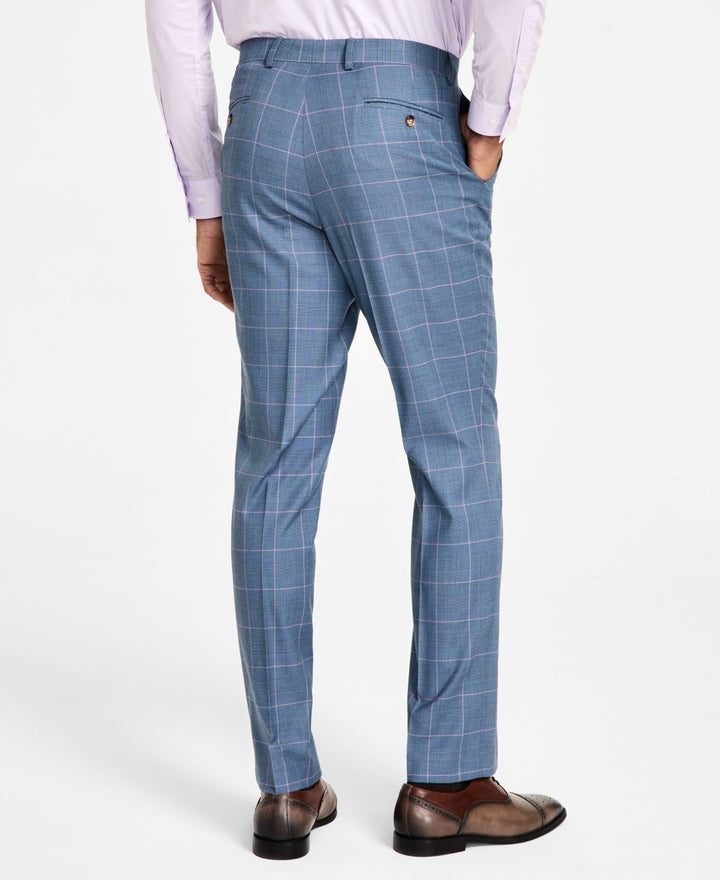Tayion Collection Men's Classic-Fit Plaid Suit Pants MSRP $135