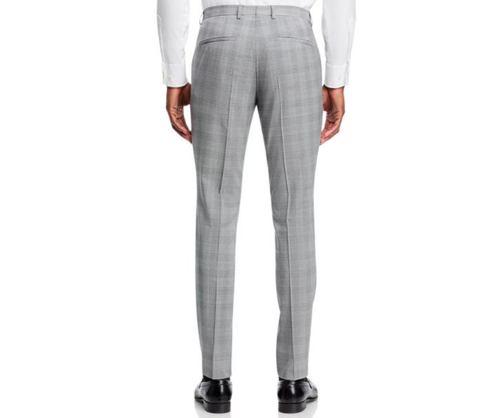 HUGO Hesten Plaid Wool Extra Slim Fit Suit Pants MSRP $198