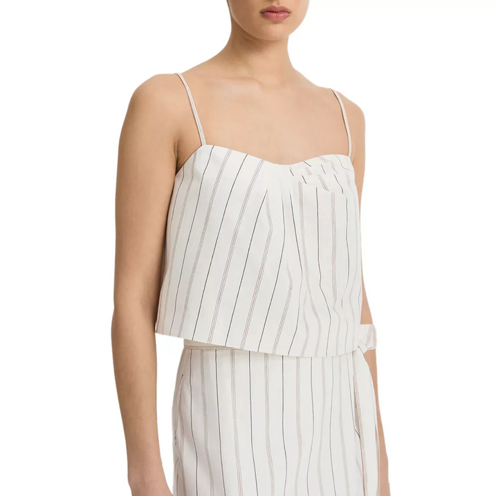 Vince Seedling Striped Top MSRP $228