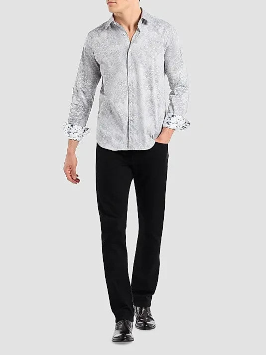 Robert Graham Lexington Long Sleeve Woven Shirt MSRP $198
