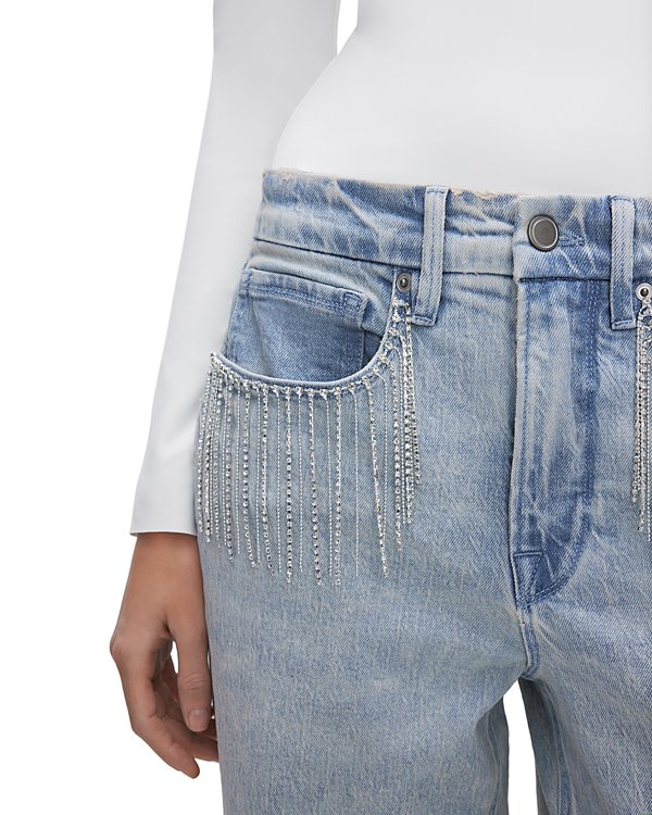 Good American Good '90s High Rise Straight Jeans in I588 MSRP $179