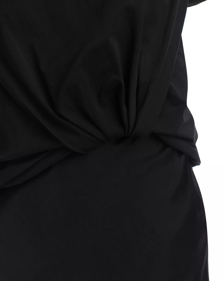 3.1 Phillip Lim Draped Slip Combo Cotton T-Shirt Dress MSRP $595