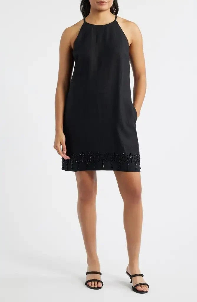Tommy Bahama Two Palms Beaded Sleeveless Dress MSRP $188