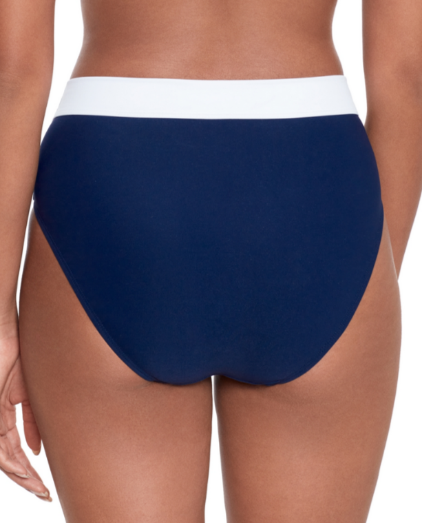Lauren Ralph Lauren Banded High-Waist Bikini Bottoms MSRP $70