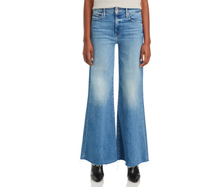 MOTHER The Roller High Rise Wide Leg Jeans MSRP $258