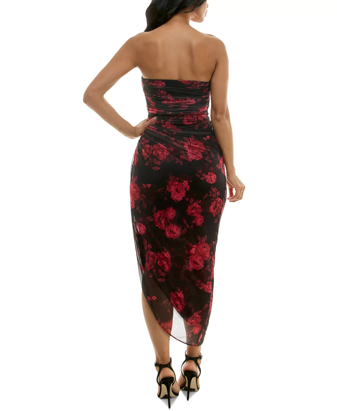 Emerald Sundae Juniors' Floral-Print Midi Dress MSRP $69