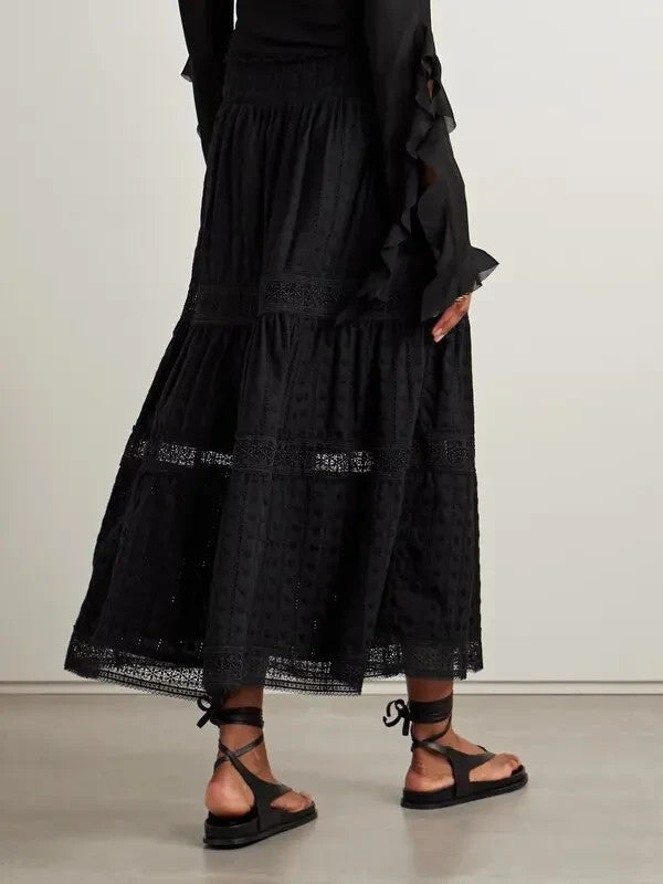 Waimari Angela Tiered Maxi Skirt MSRP $325