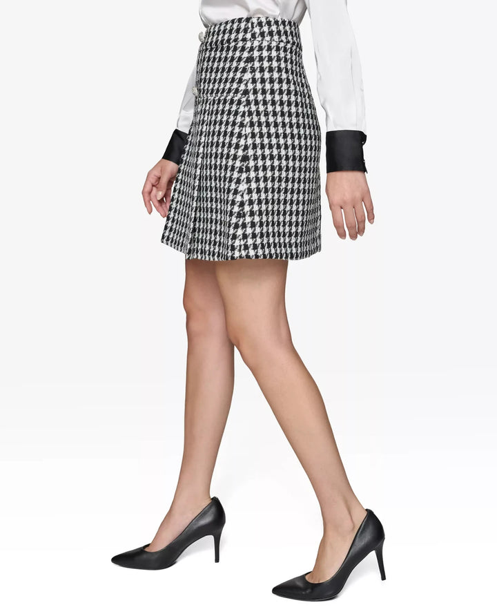 KARL LAGERFELD PARIS Houndstooth Miniskirt MSRP $109