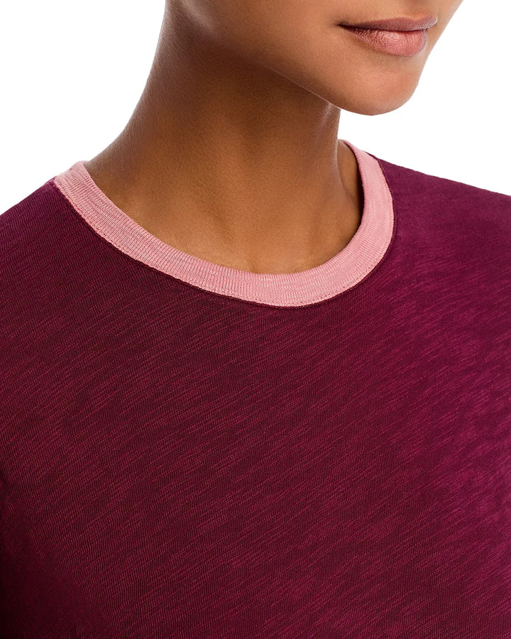 ATM Slub Jersey Schoolboy Crewneck Ringer Tee MSRP $90