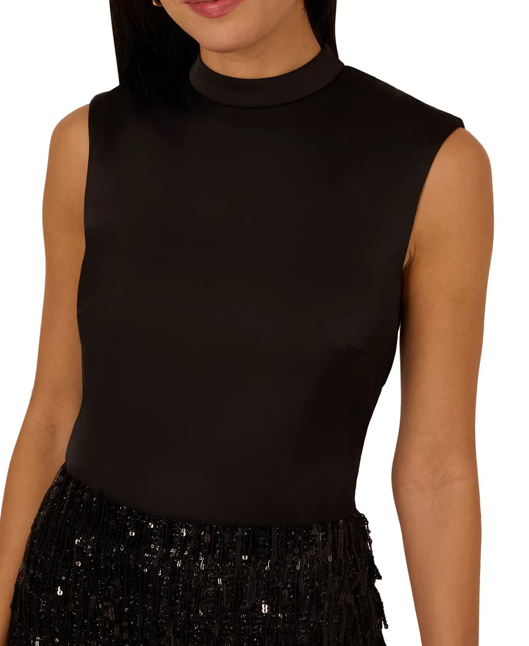 Adrianna Women's Sequinned-Fringe Mini Dress MSRP $195