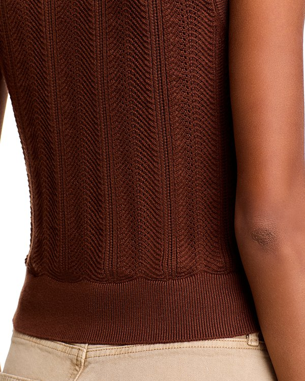 PAIGE Rossana V Neck Collared Vest MSRP $170