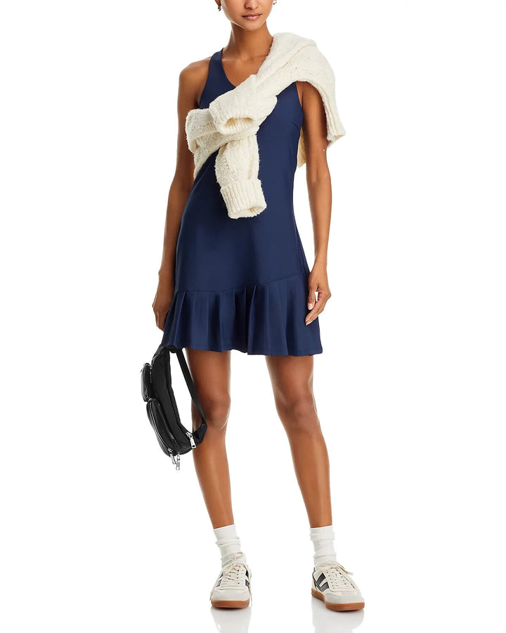 AQUA Athletic Pleat Hem Active Dress MSRP $98