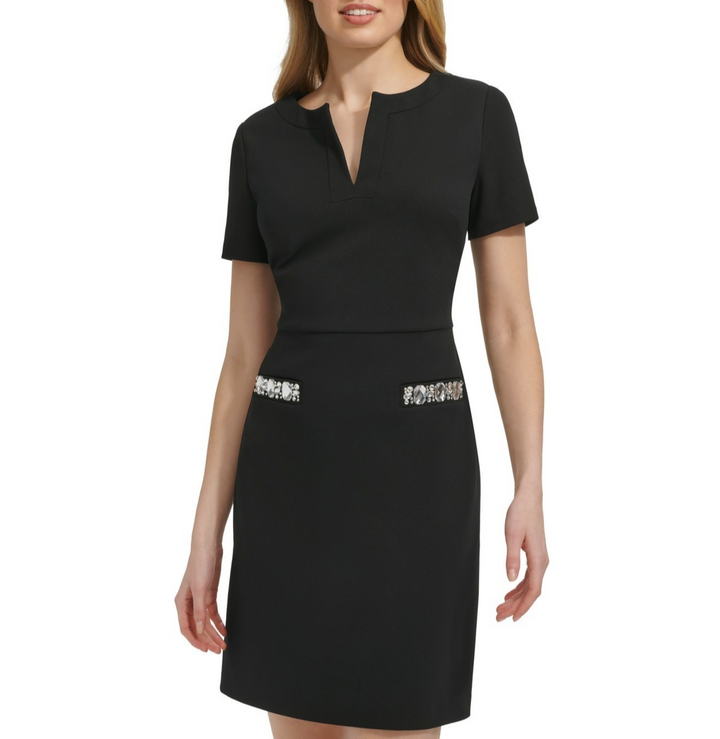 Tommy Hilfiger Crystal-Embellished Sheath Minidress MSRP $ 119