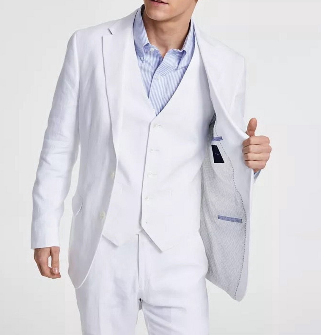 Tommy Hilfiger Men's Modern-Fit 100% Linen Sport Coat MSRP $295