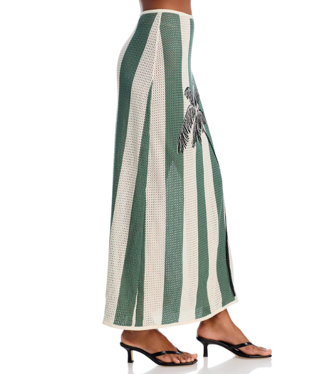 Agua Bendita Tove Palms Crochet Skirt MSRP $275