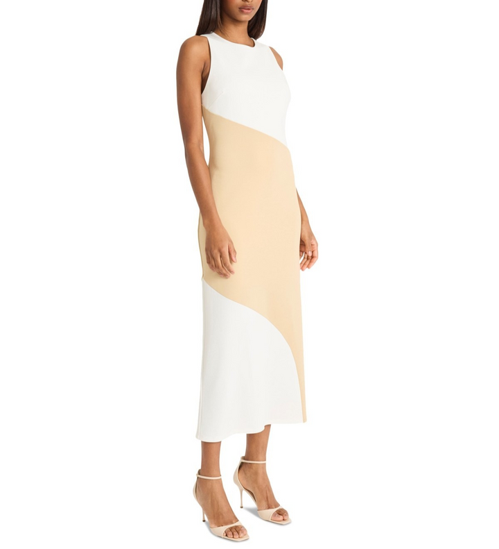 Donna Morgan Colorblocked A-Line Dress MSRP $128