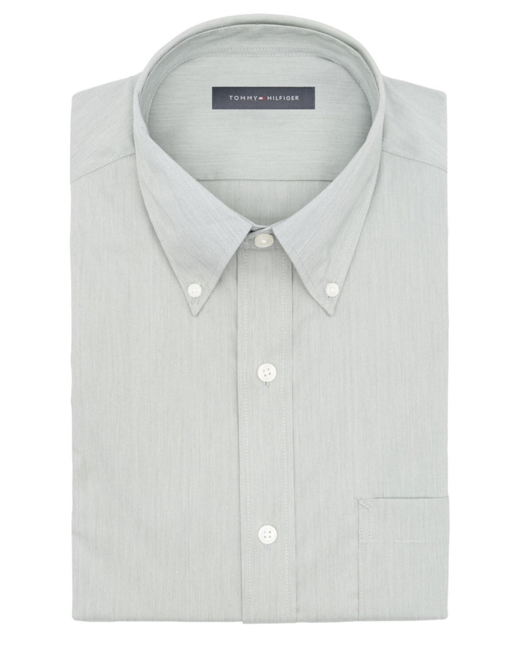 Tommy Hilfiger Regular Fit Wrinkle Resistant Stretch Dress Shirt MSRP $75