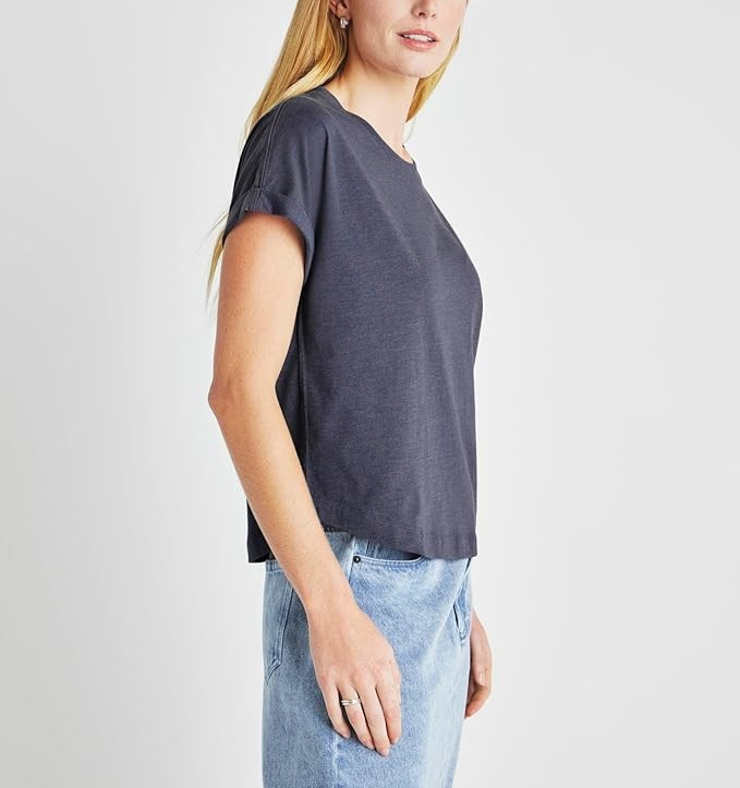 Splendid Skye Cuffed Tee MSRP $58
