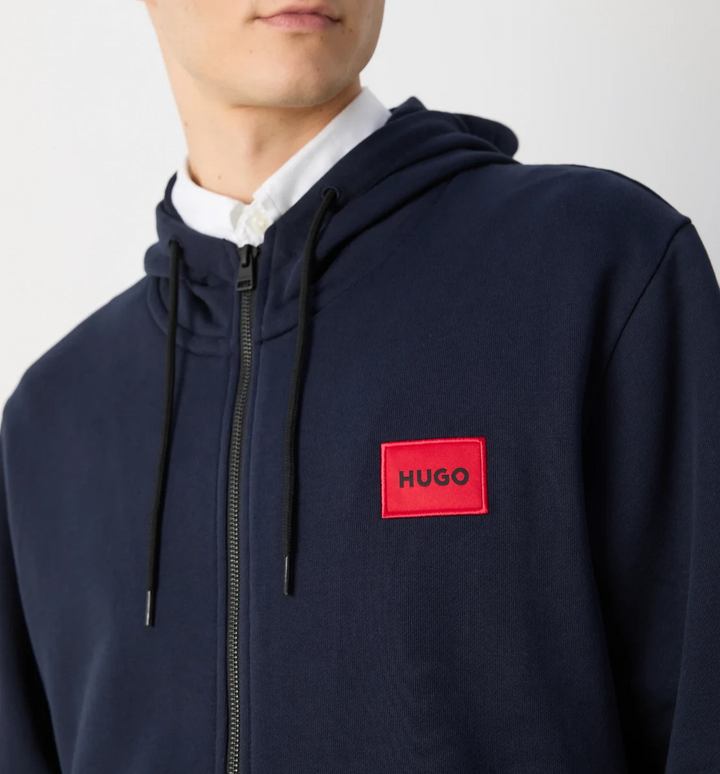 Hugo Daple French Terry Zip Front Hoodie MSRP $128