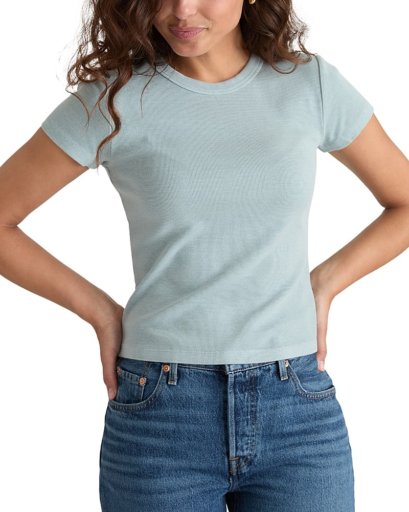 Marine Layer Lexi Rib Sun-In Crew Tee MSRP $54