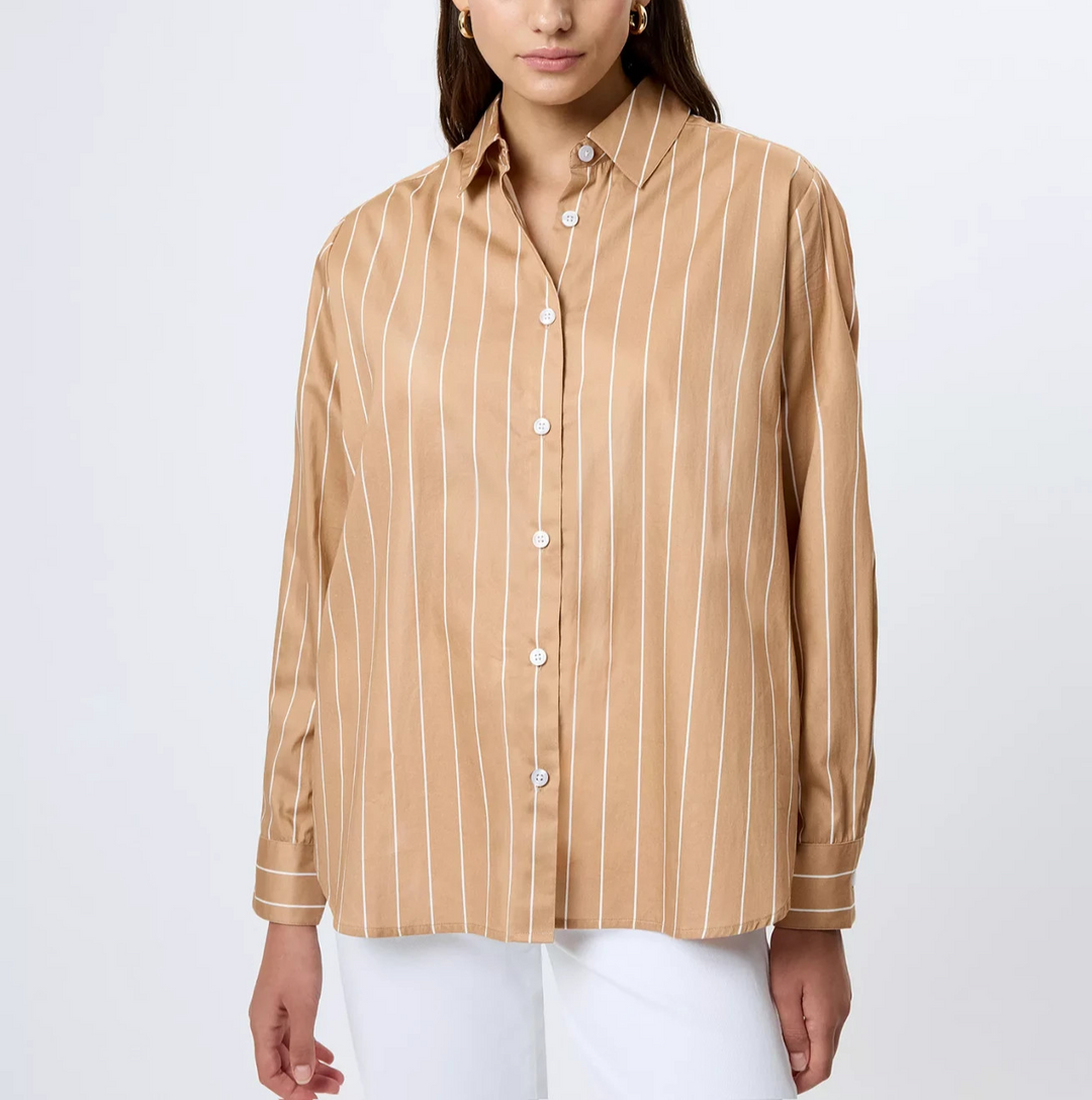French Connection Women's Alexis Long-Sleeve Shirt MSRP $88
