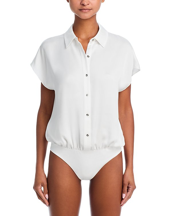 Ramy Brook Lucinda Button up Bodysuit MSRP $195