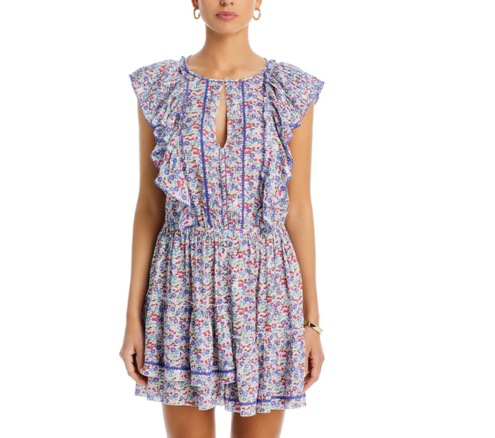 Poupette St. Barth Bambi Mini Dress Swim Cover-Up MSRP $370