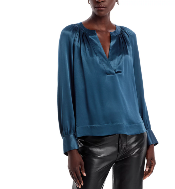 Rails Wynna Satin Shirt MSRP $228