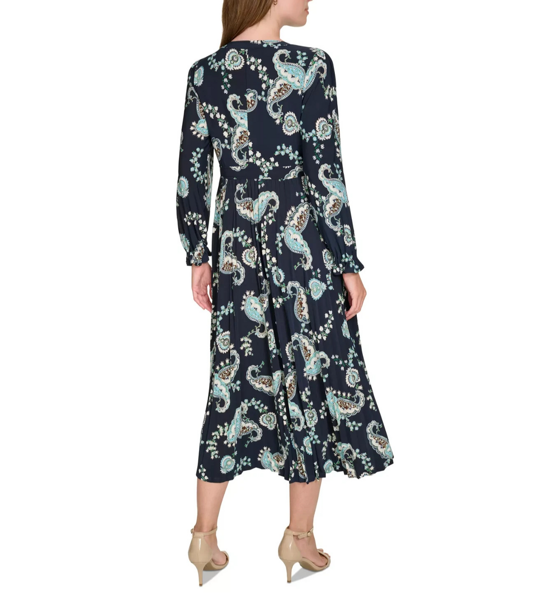 Tommy Hilfiger Women's Posey Paisley Jersey Dress MSRP $139