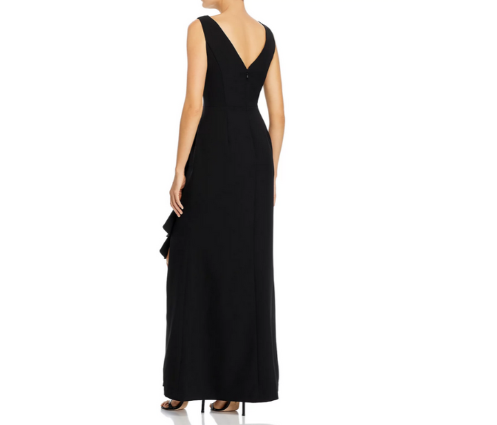 Eliza J Sleeveless Cascading-Ruffle Gown MSRP $188
