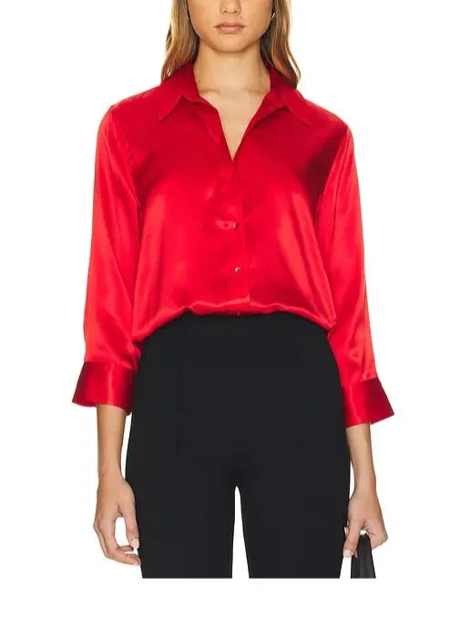 L'Agence Dani 3/4 sleeve blouse MSRP $345