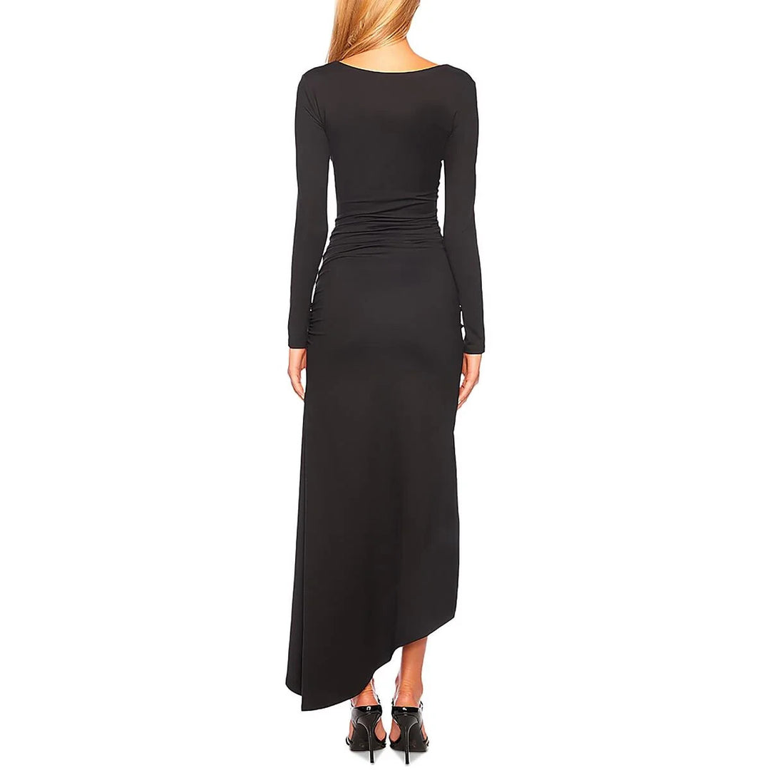 Susana Monaco Asymmetric Ruched Slit Dress MSRP $258